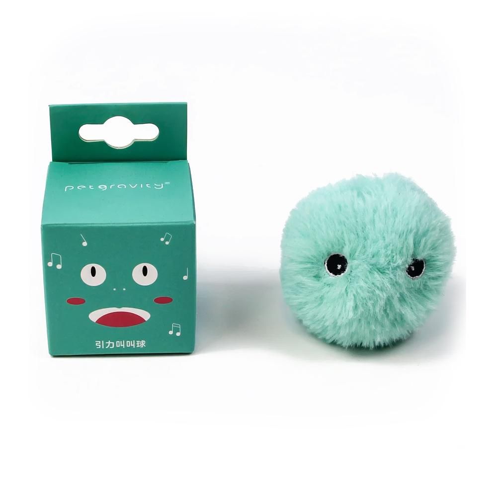 Bolinha azul com som de sapo para gatos